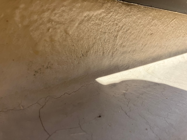 劣化した防水膜・別角度